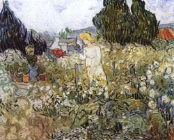 Vincent Van Gogh Mlle.Gachet in Her Garden at Auvers-sur-Oise oil painting image